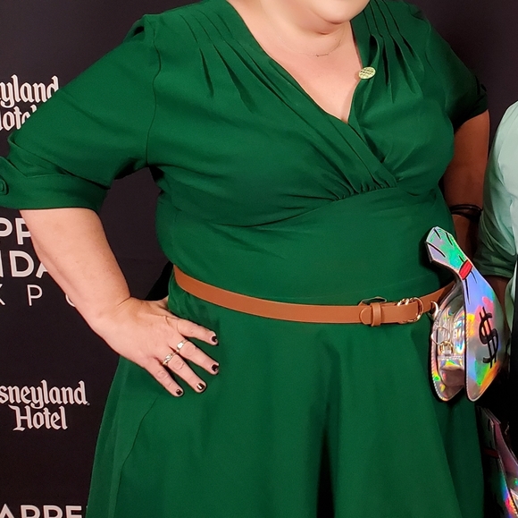 Unique Vintage Dresses & Skirts - Green swing dress Unique Vintage Dresses & Skirts - Green swing dress